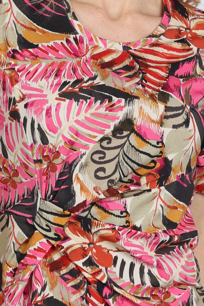 Roberto sarto 611123 Jurk korte mouw Roze