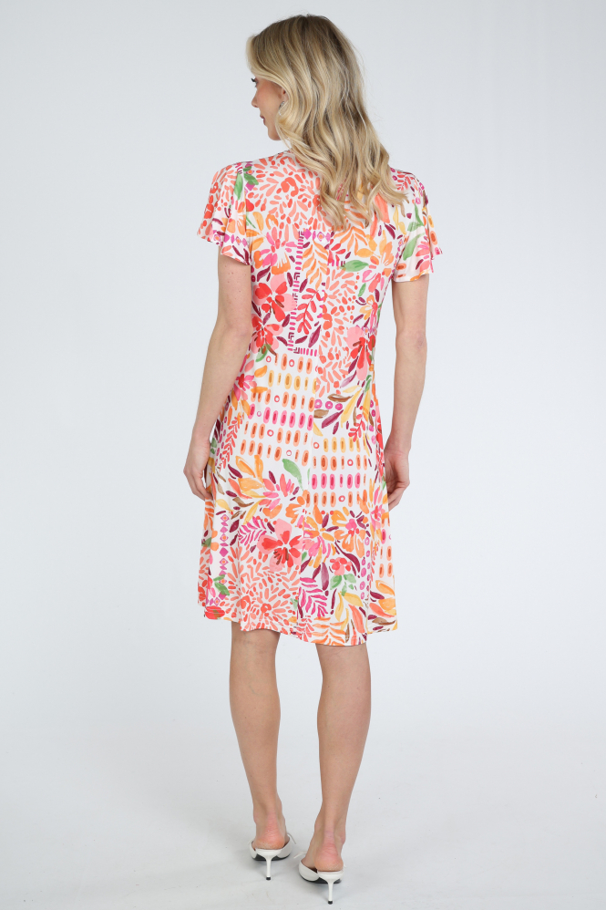 Atelier Maillet DV6sr032 Jurk korte mouw Rood