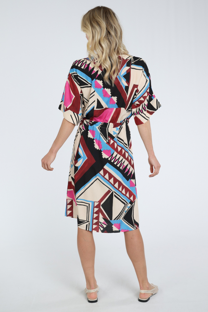 Geisha 67110-20 Jurk korte mouw Rood