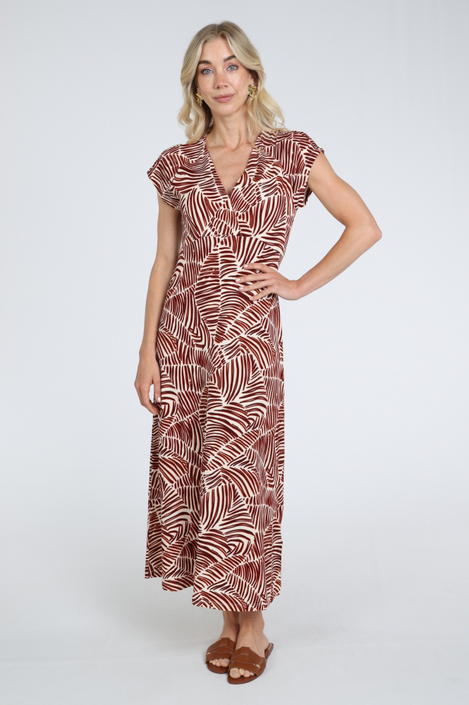 Geisha 67157-60 Jurk korte mouw Rood