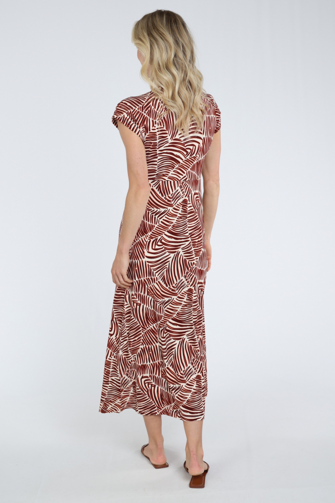 Geisha 67157-60 Jurk korte mouw Rood