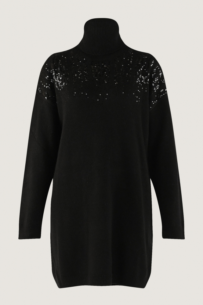 Liu Jo mf3077 Jurk lange mouw Zwart