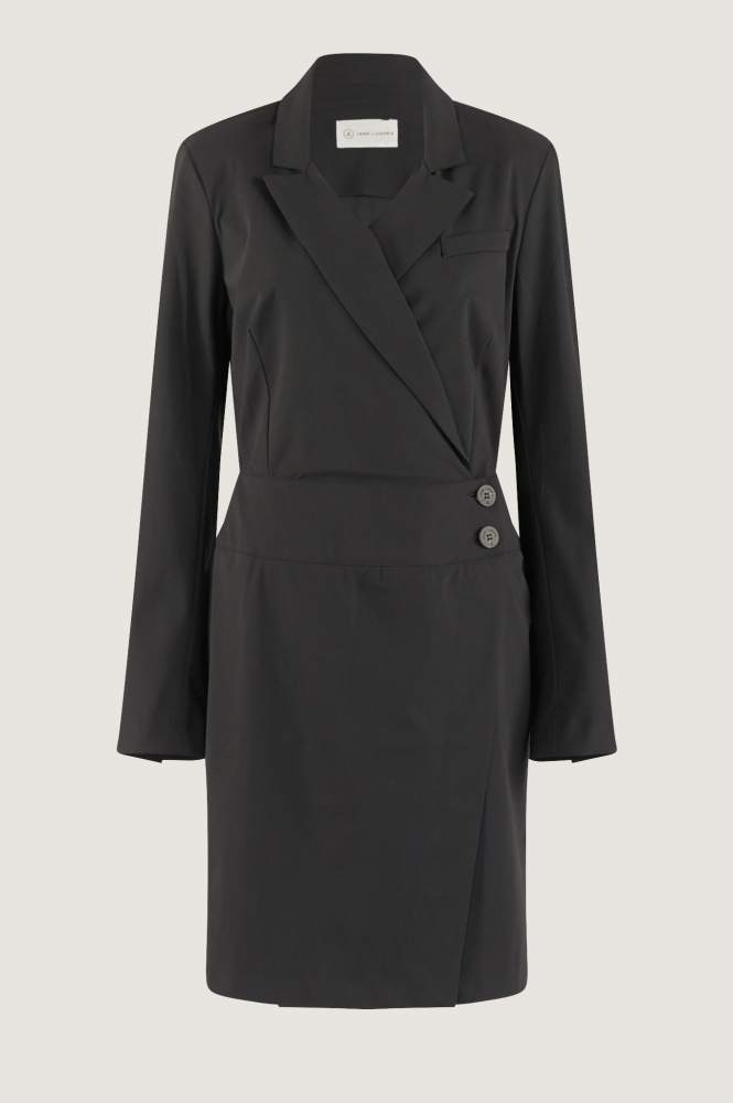 Jane Lushka U923131 Jurk lange mouw Zwart