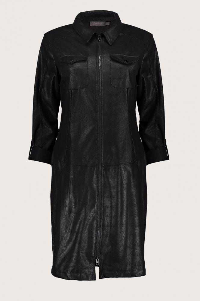Geisha 37503-10 Jurk lange mouw Zwart
