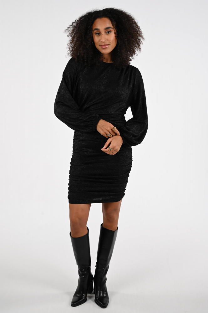 Co'couture 36559 Jurk lange mouw Zwart