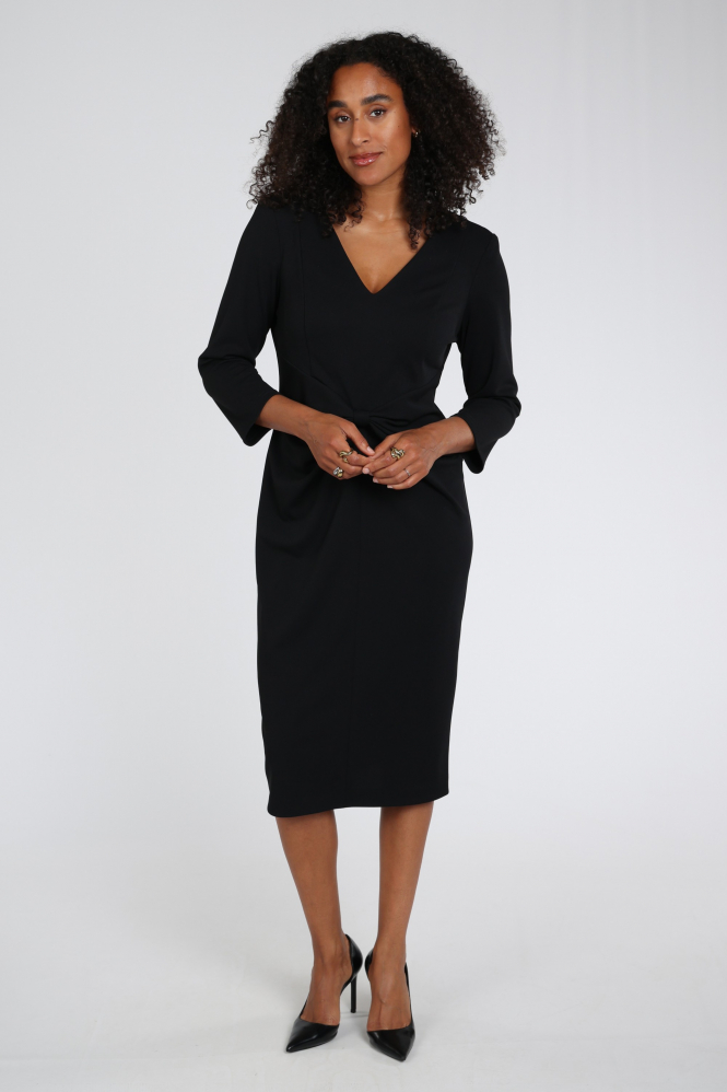 Joseph Ribkoff 263150 Jurk lange mouw Zwart