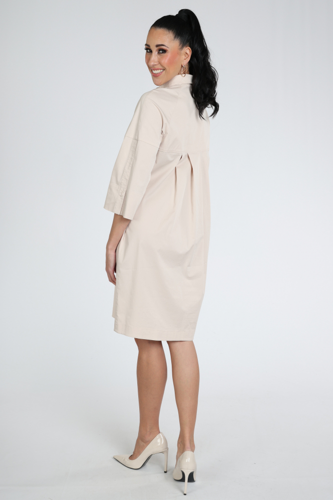 Marc Cain AR 21.03 W51 Jurk lange mouw Beige