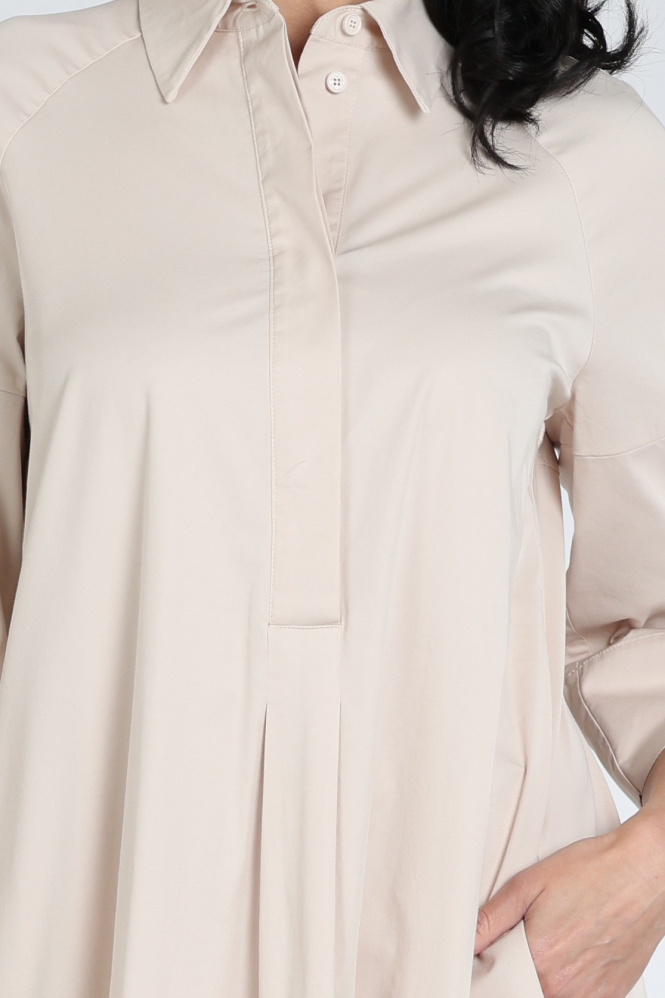 Marc Cain AR 21.03 W51 Jurk lange mouw Beige