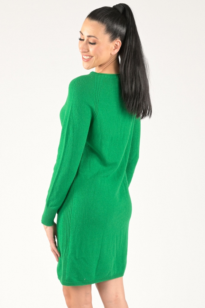 Oui 80156 Jurk lange mouw Groen