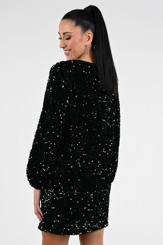 Summum 5s1633-11936 Jurk lange mouw Groen