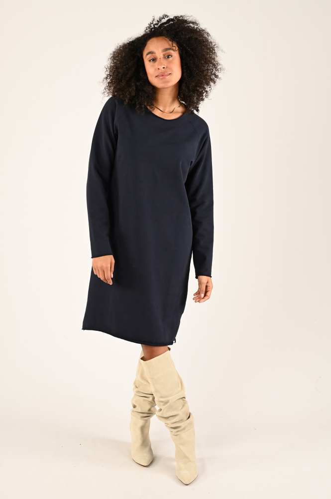 Penn & Ink W24F1511 Jurk lange mouw Blauw