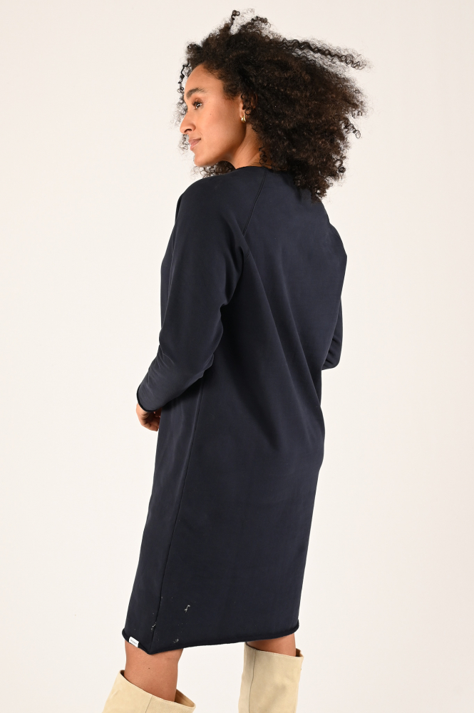 Penn & Ink W24F1511 Jurk lange mouw Blauw