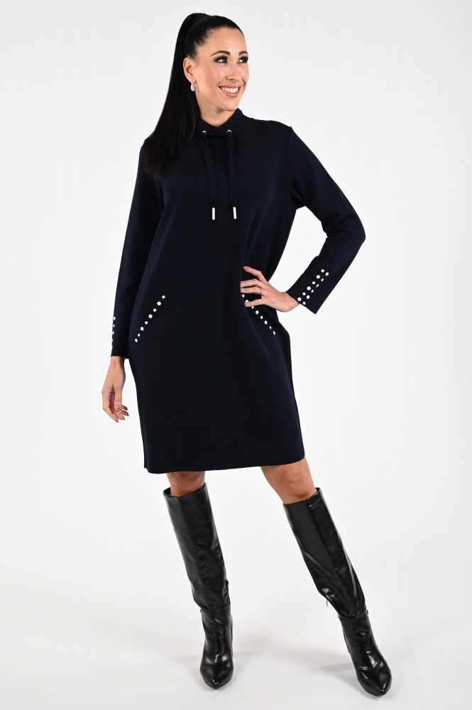 FABER 44601 Jurk lange mouw Blauw