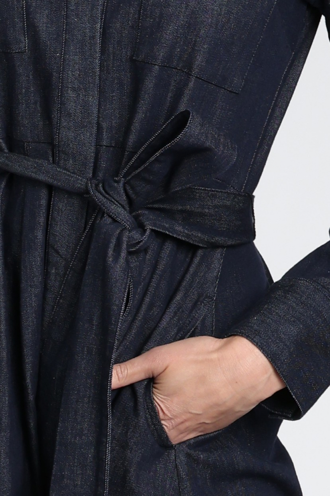 Geisha 67500-10 Jurk lange mouw Blauw