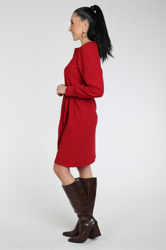 Geisha 67540-21 Jurk lange mouw Rood