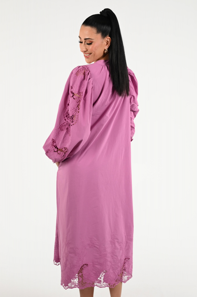Summum 5s1603-12242 Jurk lange mouw Roze