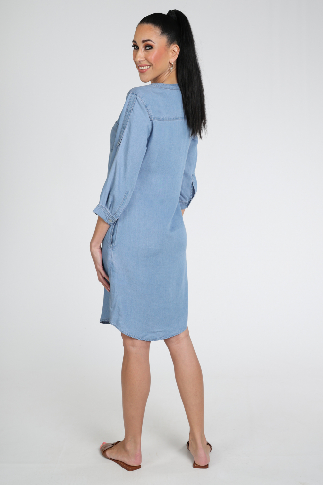 Geisha JET Jurk lange mouw Blauw