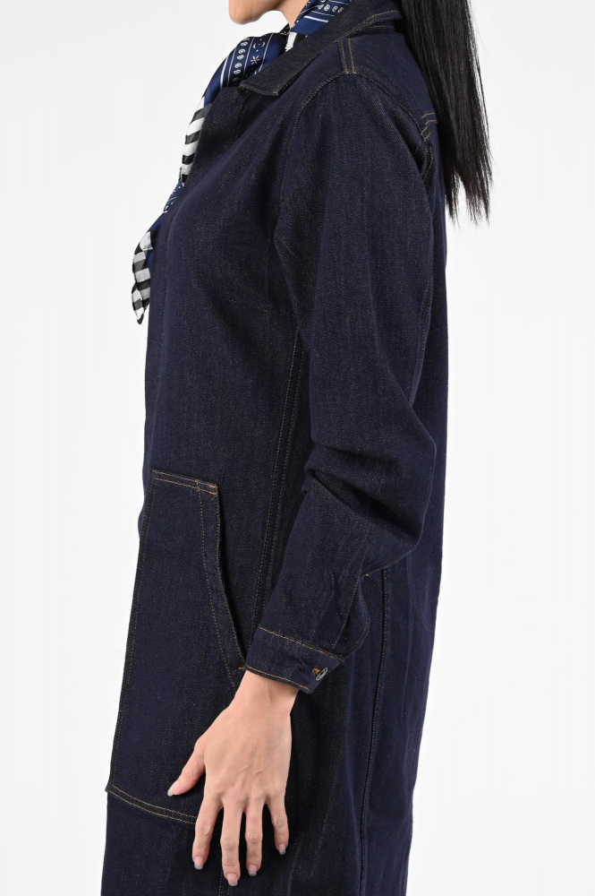 Geisha 55515-10 Jurk lange mouw Blauw