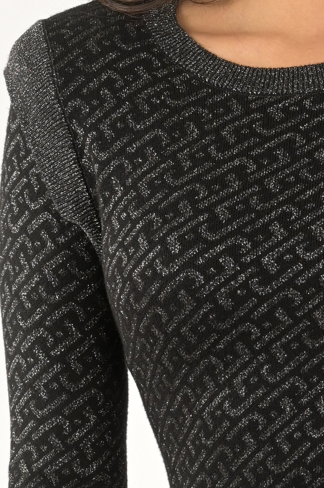 Liu Jo mf3171 Jurk lange mouw Zwart