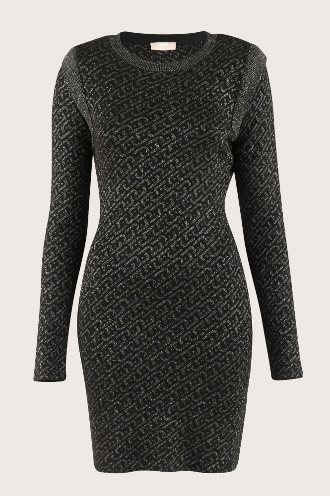 Liu Jo mf3171 Jurk lange mouw Zwart