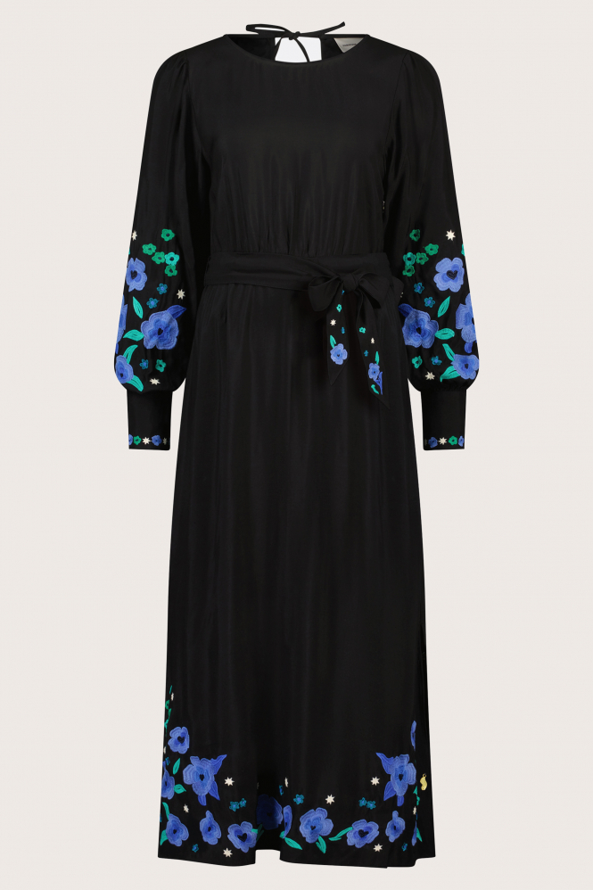 Fabienne Chapot CLT-101-DRS-AW23 Jurk lange mouw Zwart