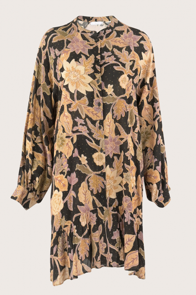 By-Bar ted lilli dress Jurk lange mouw Zwart