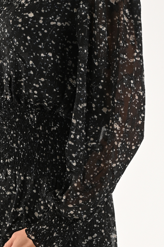 Co'couture 36255 Jurk lange mouw Zwart