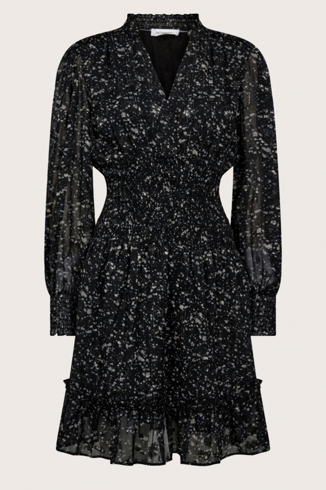 Co'couture 36255 Jurk lange mouw Zwart