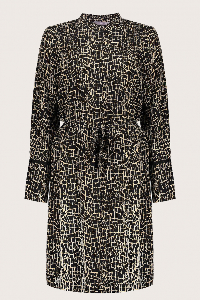 Geisha 37570-26 Jurk lange mouw Zwart