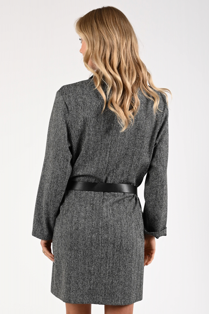 Caroline Biss 4121 Jurk lange mouw Zwart