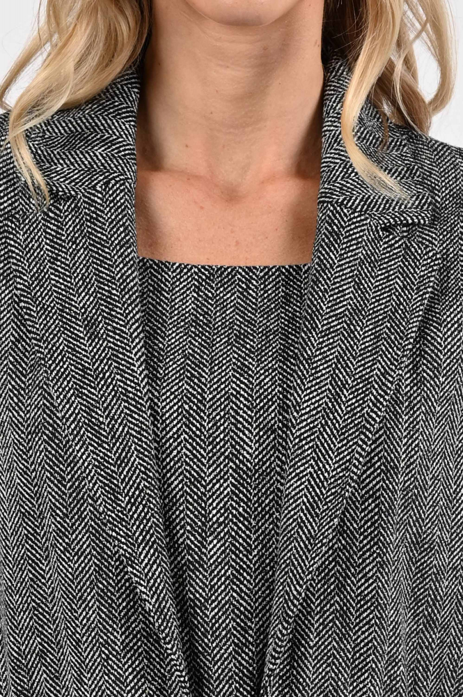 Caroline Biss 4121 Jurk lange mouw Zwart