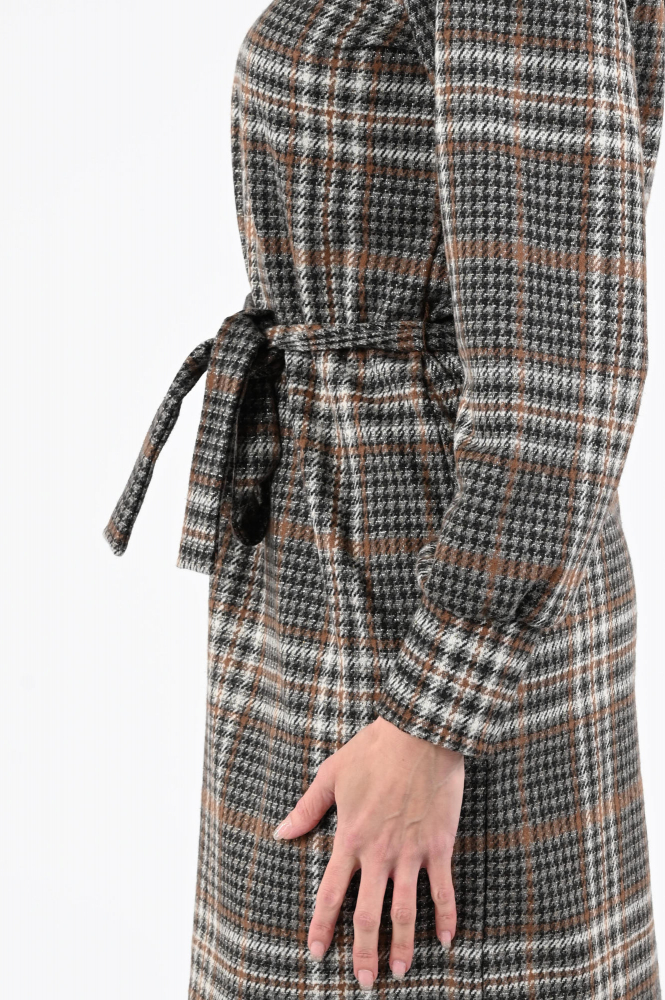 Geisha 57577-20 Jurk lange mouw Bruin