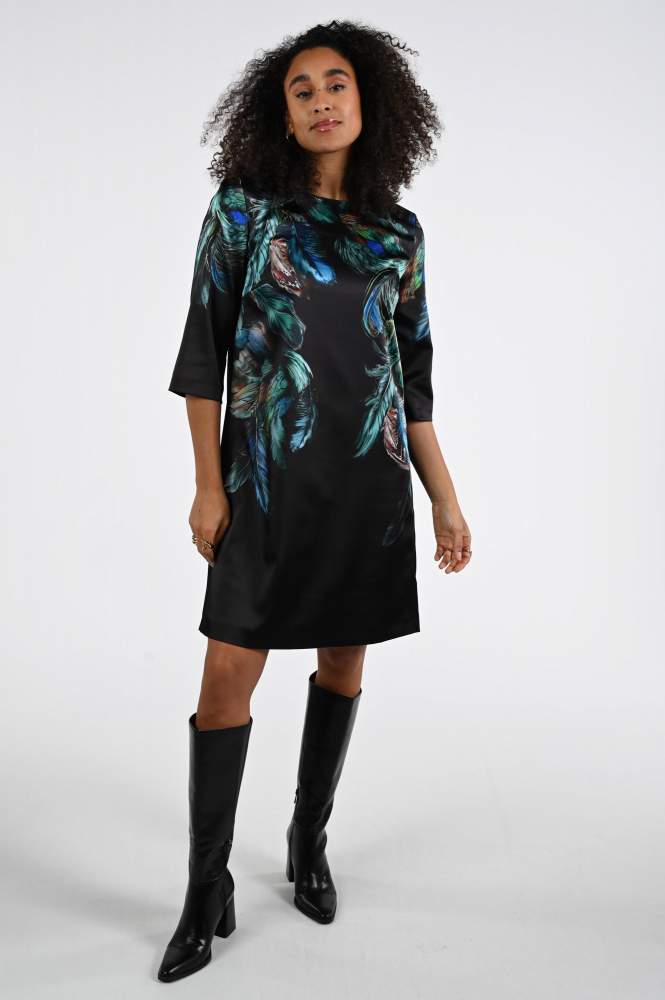 Marc Cain ZC 21.34 W85 Jurk lange mouw Groen