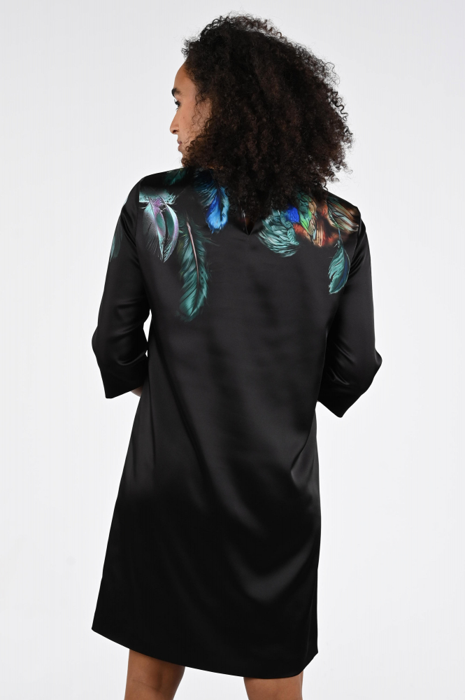 Marc Cain ZC 21.34 W85 Jurk lange mouw Groen