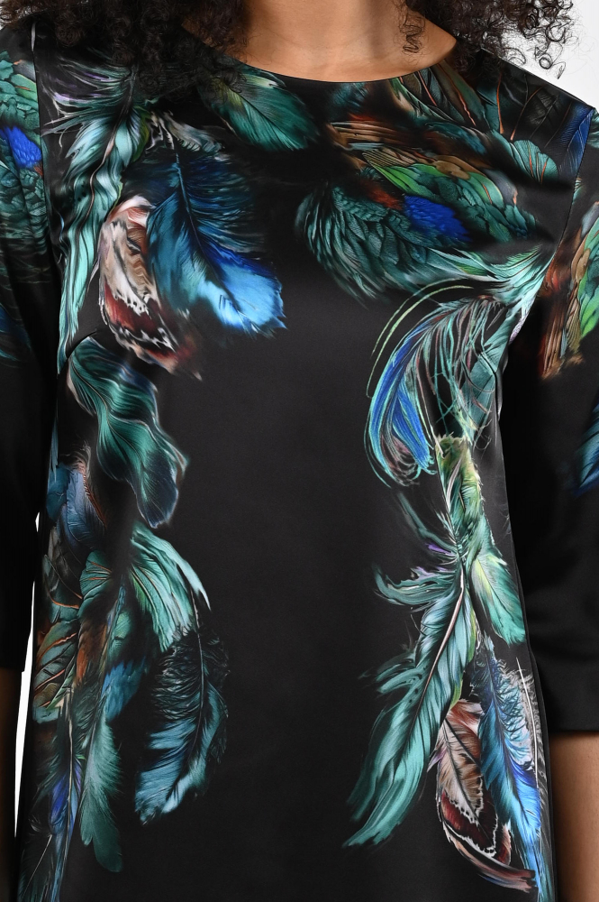 Marc Cain ZC 21.34 W85 Jurk lange mouw Groen