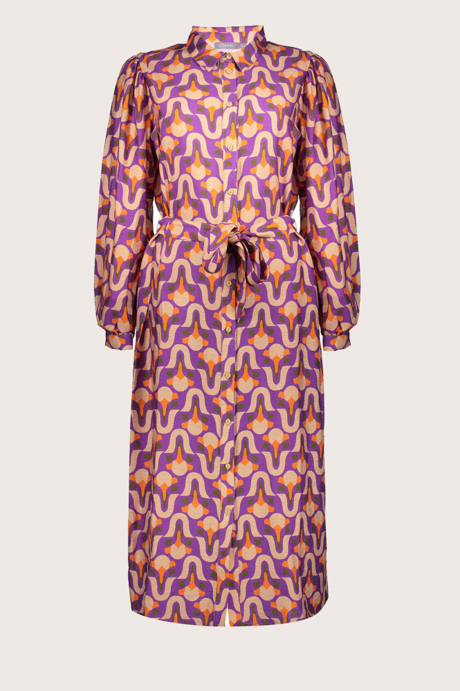 Geisha 37620-20 Jurk lange mouw Paars