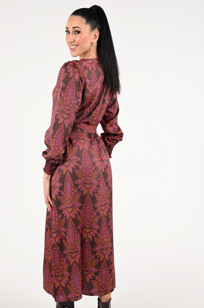 Geisha 57811-20 Jurk lange mouw Paars