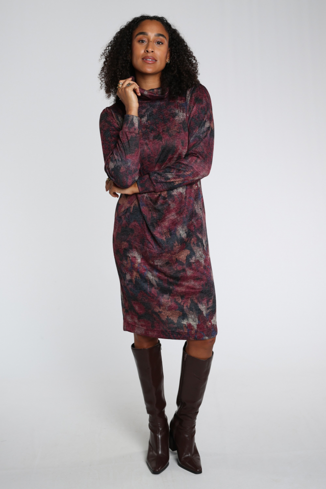 Roberto sarto 631182 Jurk lange mouw Rood