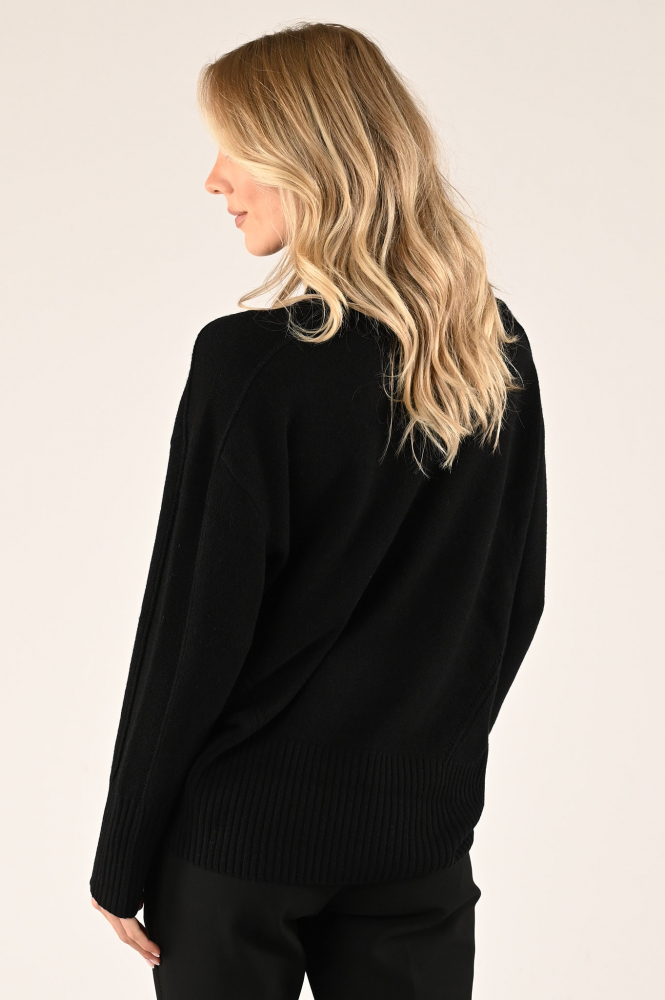 Marc Cain XS 41.51 M63 Trui turtle neck Zwart