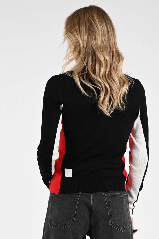 Marc Cain ZS 41.40 M58 Trui turtle neck Zwart