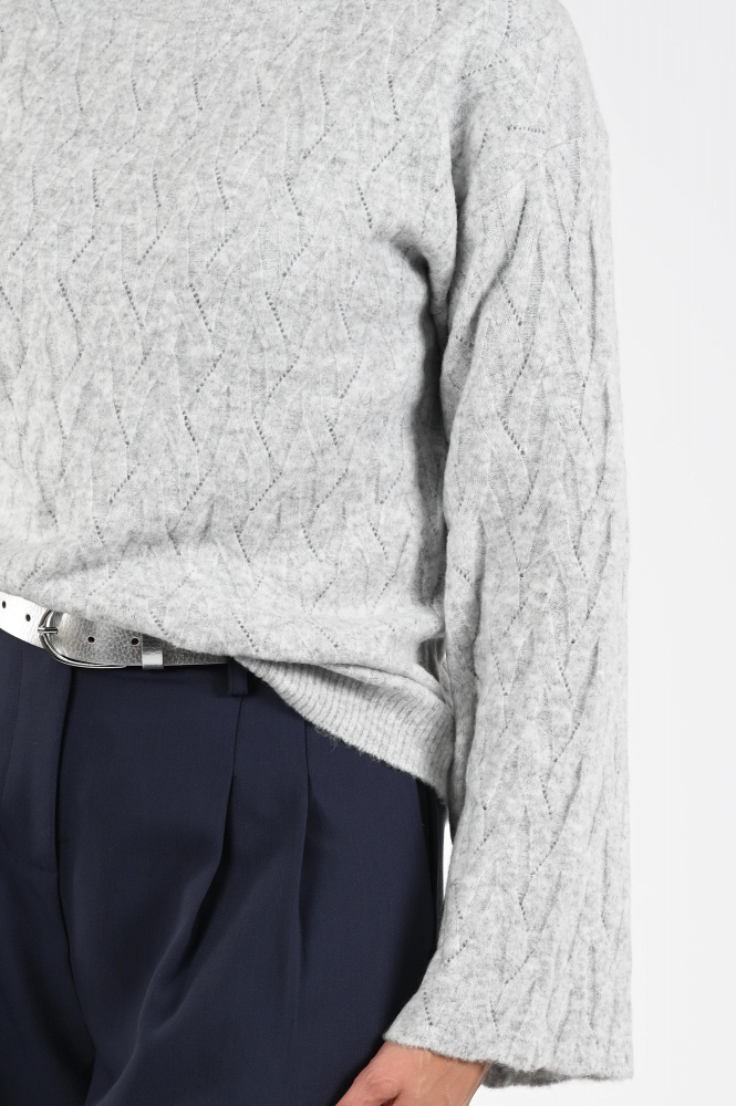 Aimée the label sybe Trui turtle neck Grijs