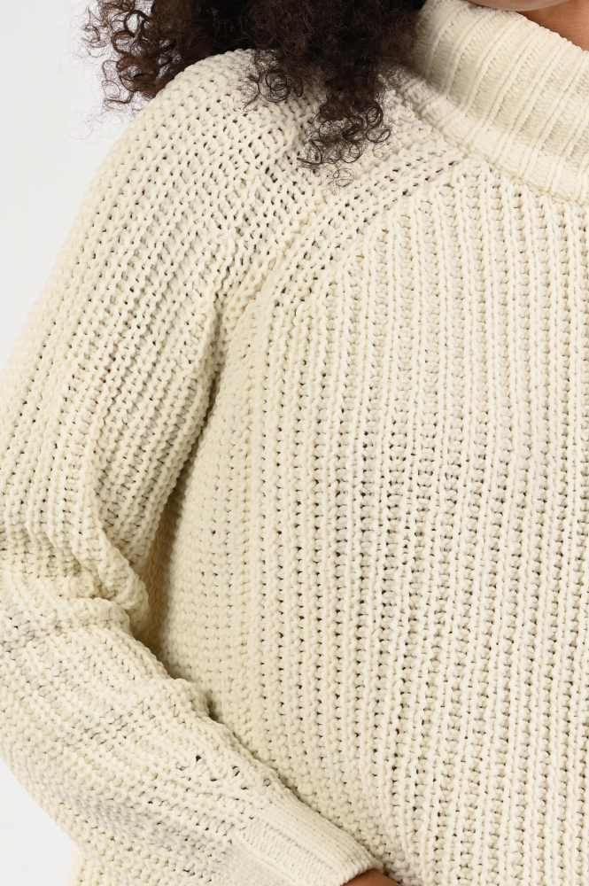 Monari 808415 Trui turtle neck Wit