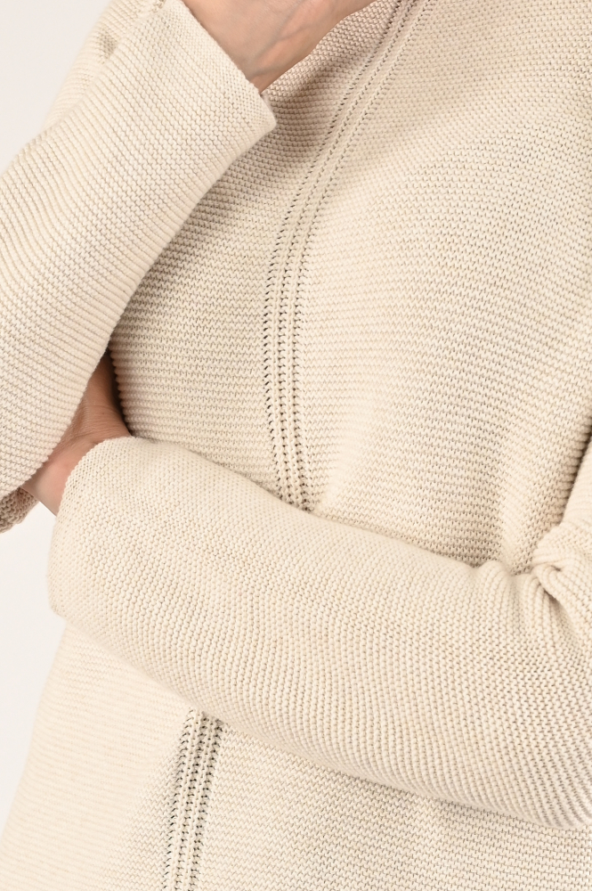 Oui 89211 Trui turtle neck Beige