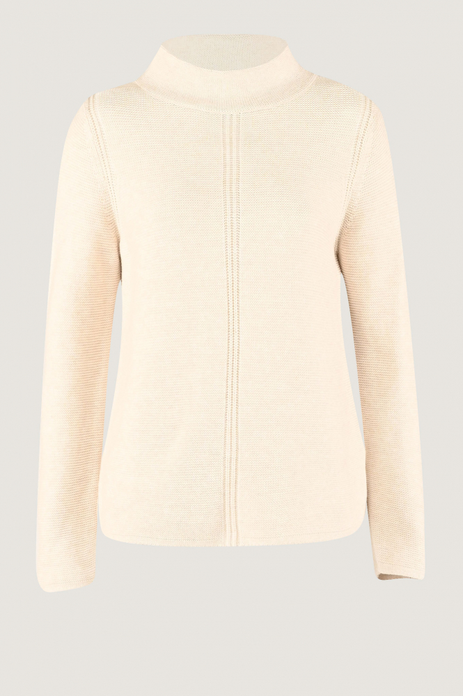 Oui 89211 Trui turtle neck Beige