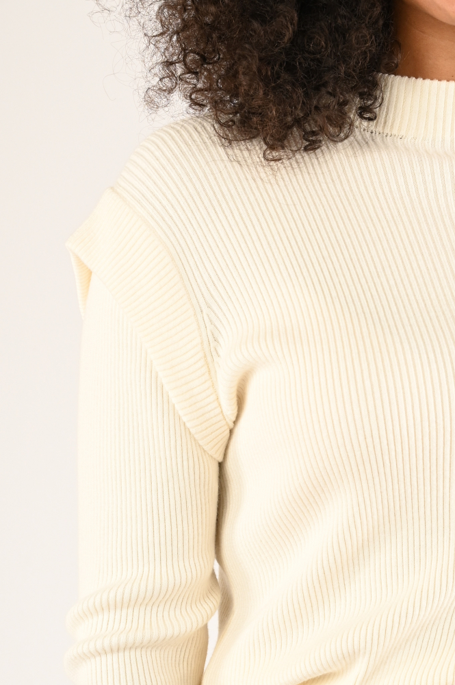 Caroline Biss 4213 Trui turtle neck Beige