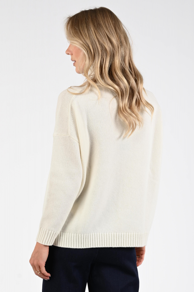 MaxMara Borgia mm12139 Trui turtle neck Beige