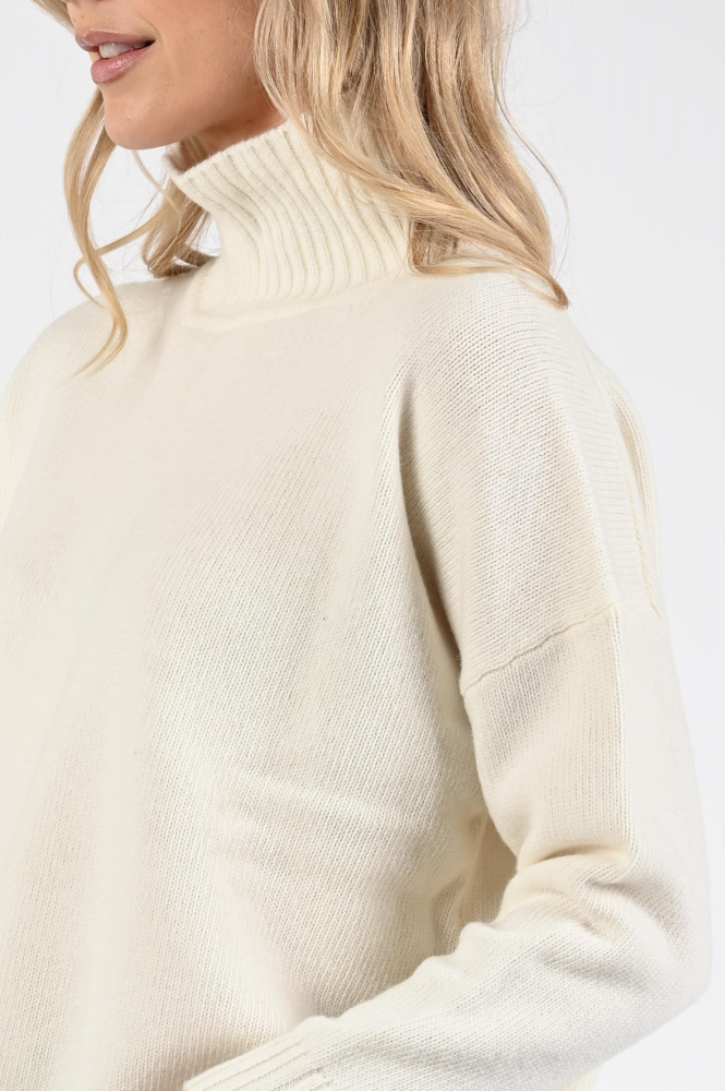MaxMara Borgia mm12139 Trui turtle neck Beige