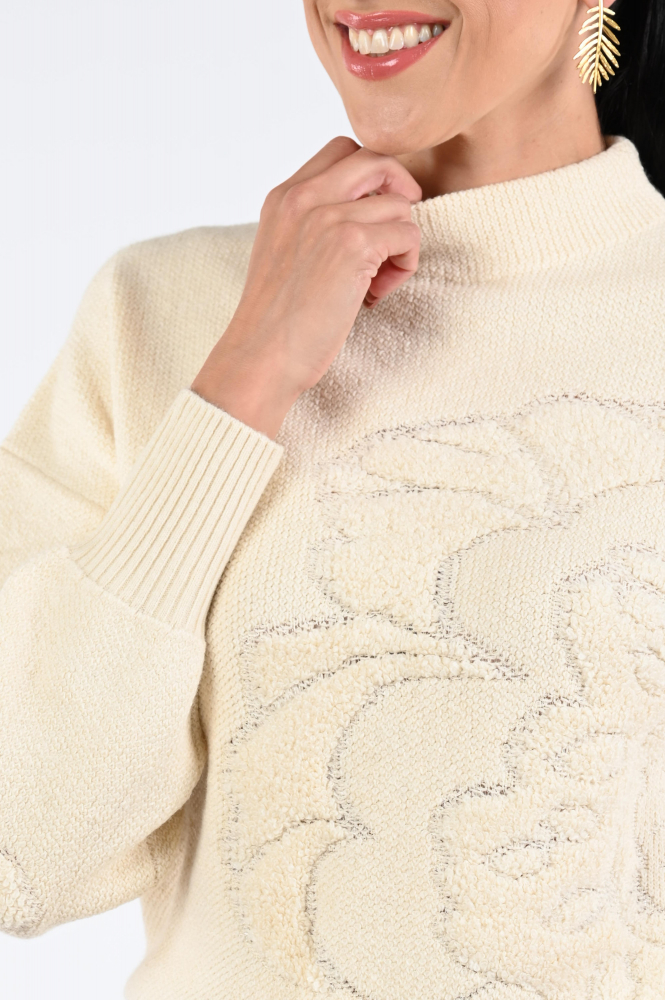Caroline Biss 4215 Trui turtle neck Beige