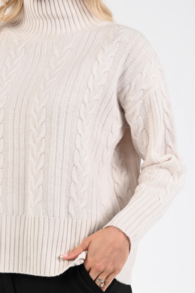 Catnoir 7016 Trui turtle neck Beige