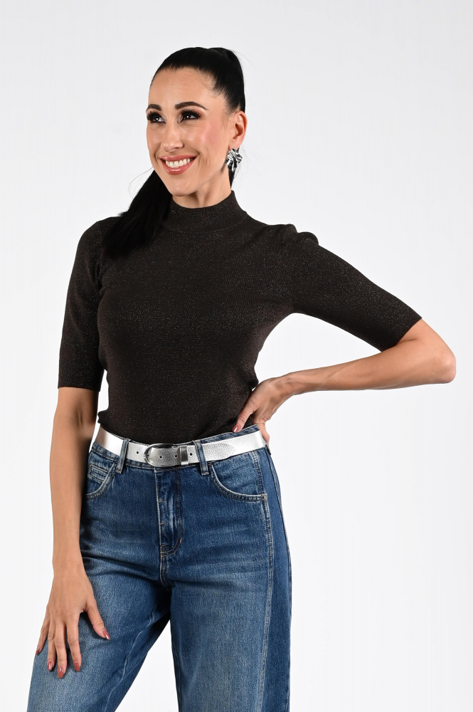Emotions 225104 Trui turtle neck Bruin